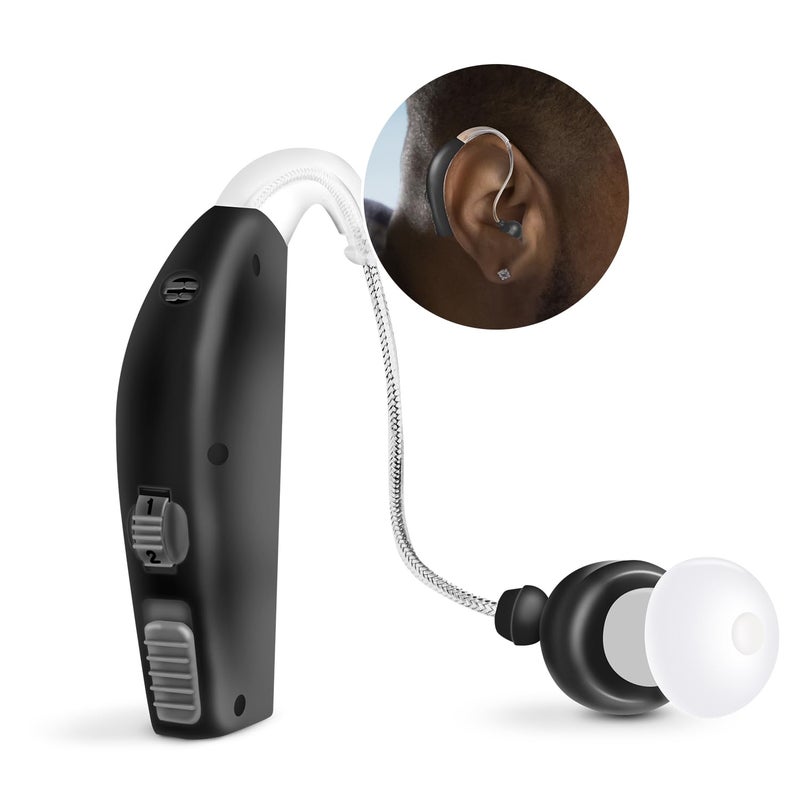 MSA 30X MSA PRO Sound Amplifier, Amplifies Sound by 30 Times, Up to 20 Hours Continuous Use, Lightweight, Nearly Invisible, Adjustable Volume, Fast Charging, Black, 1ct - Image 1